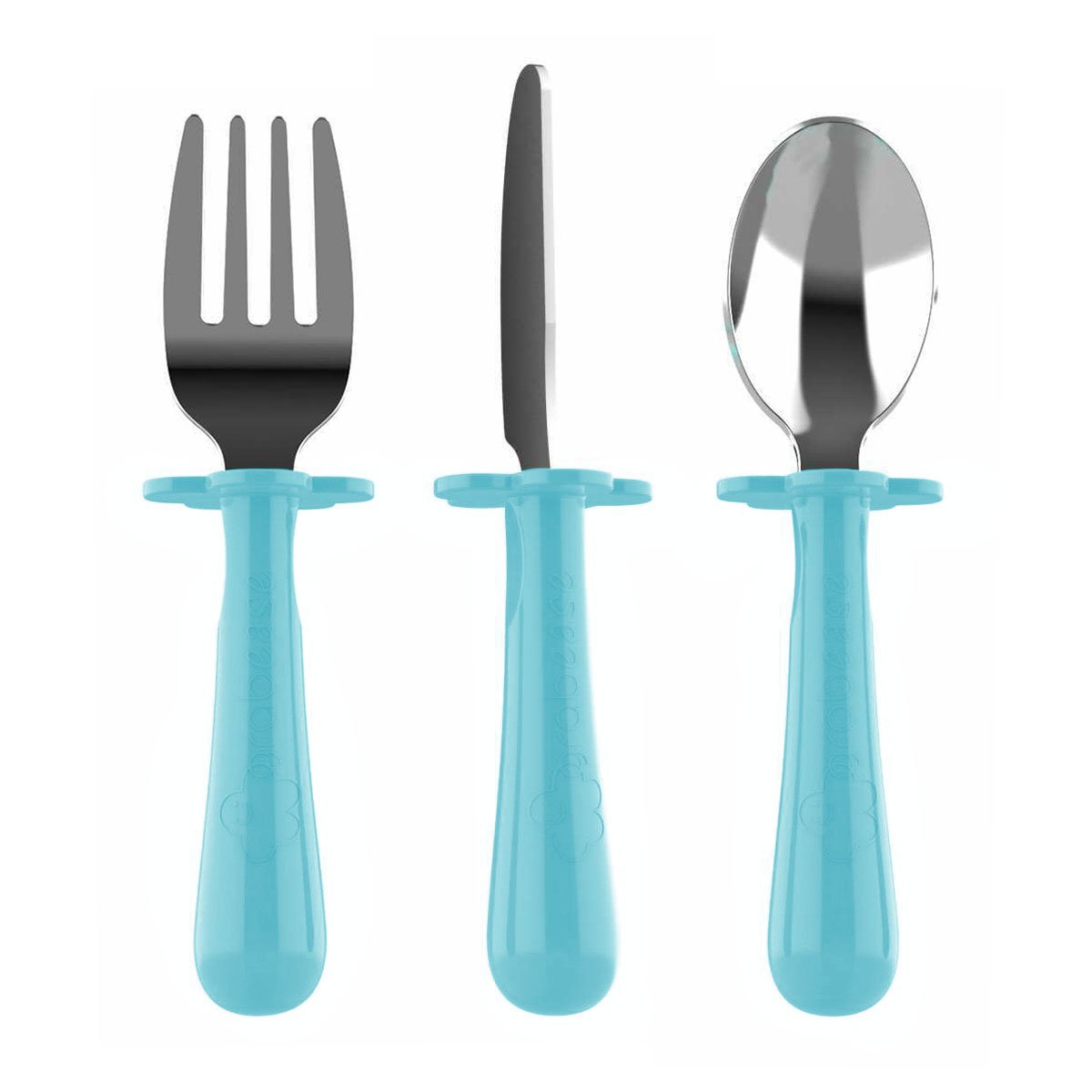 KA-BAR Lunch Pal Utensil Set - Spoon/Fork/Knife, Includes Frost Colored  Carrying Case, Teal